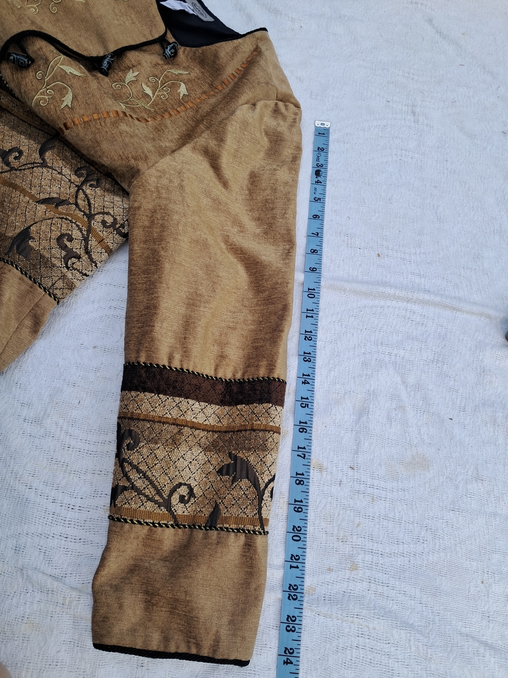 Brown Embroidered Toggle-Front Jacket - Picture 10 of 12